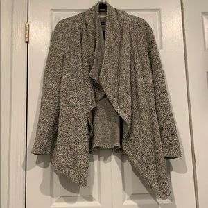 Marled Gray Open Cardigan